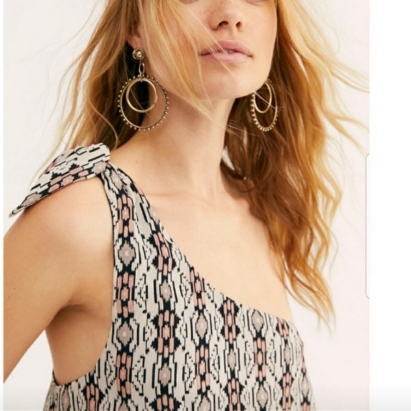 Free People Gaia One-Shoulder Mini Dress NEW - Picture 2 of 9